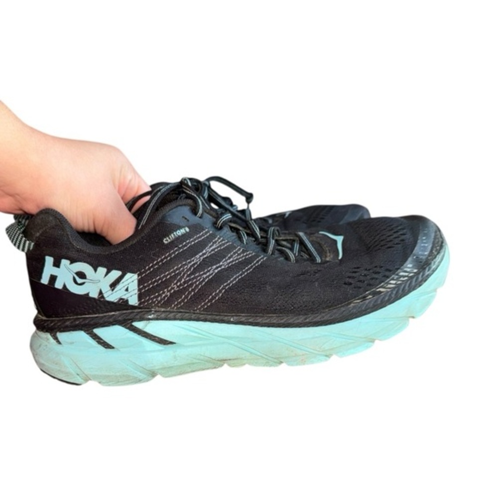 Hola One Clifton 6 Women's BLACK AQUA SKY 1102873 Size 9.5